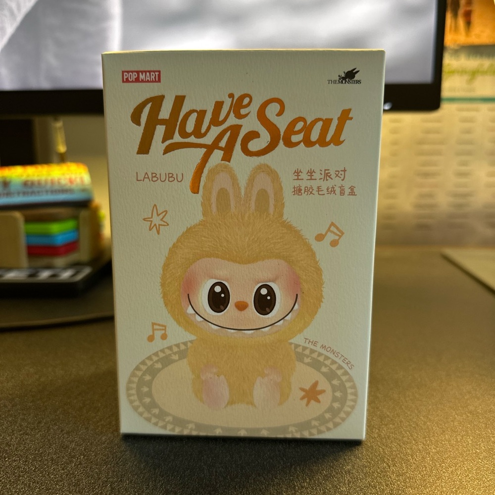 Unopened Have a Seat Labubu - PopNow (Confirmed Baba)